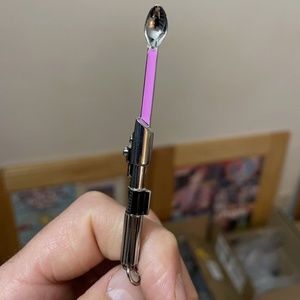 COPY - Mini spoon necklace Star Wars inspired Light Saber small tiny spoon pend…